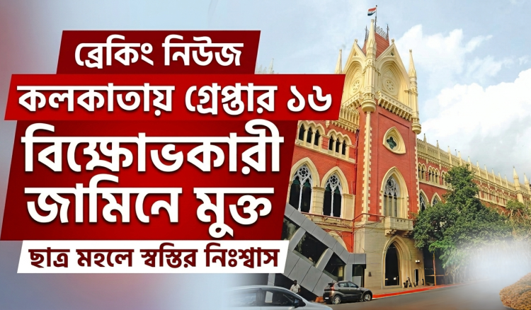 কলকাতায় গ্রেপ্তার হওয়া ১৬ জন বিক্ষোভকারী পেলেন জামিন 